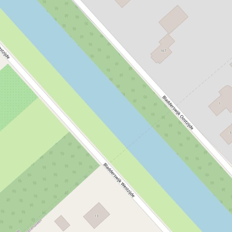 Kaart van  Bladderswijk.