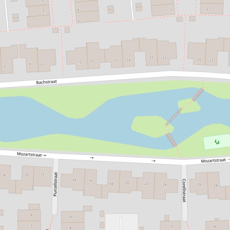 Kaart van  Componistenvijver.