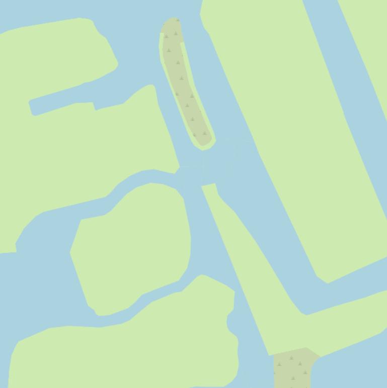 Kaart van  De Bocht of IJsvogelsloot.