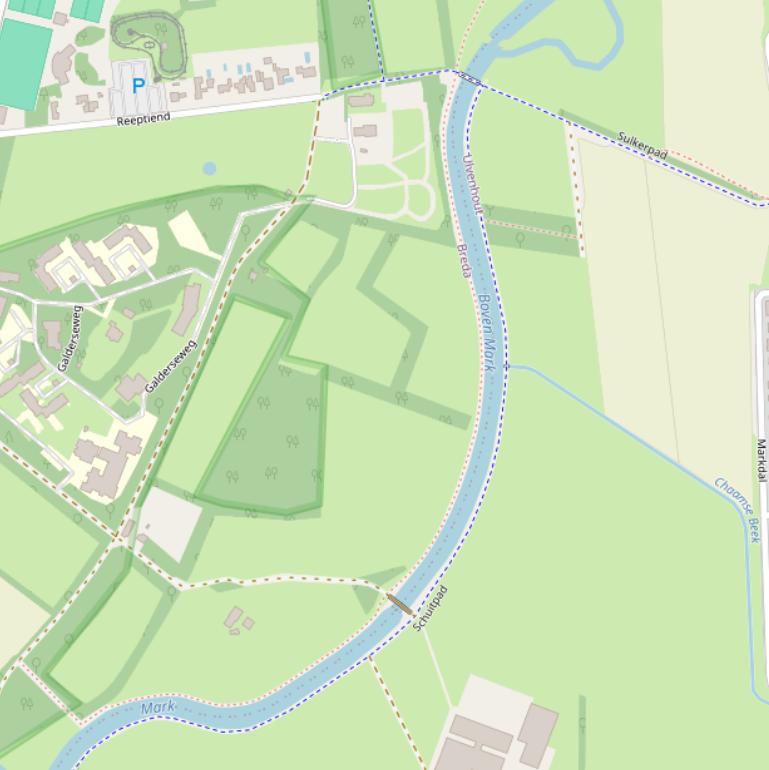 Kaart van  De Bovenmark.