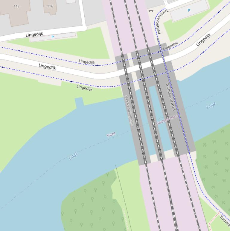 Kaart van  De Linge.