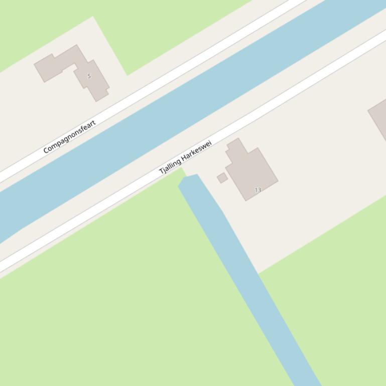 Kaart van  Djippe Wyk.