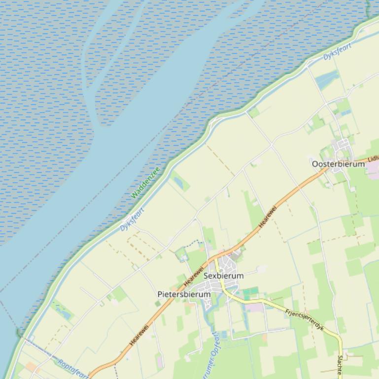 Kaart van  Dyksfeart.