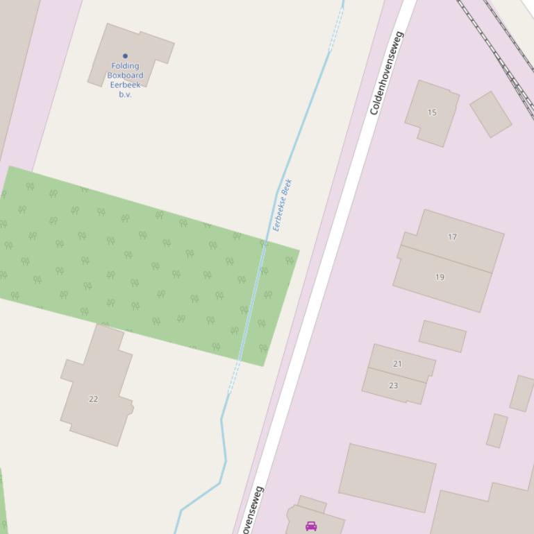 Kaart van  Eerbeekse Beek.