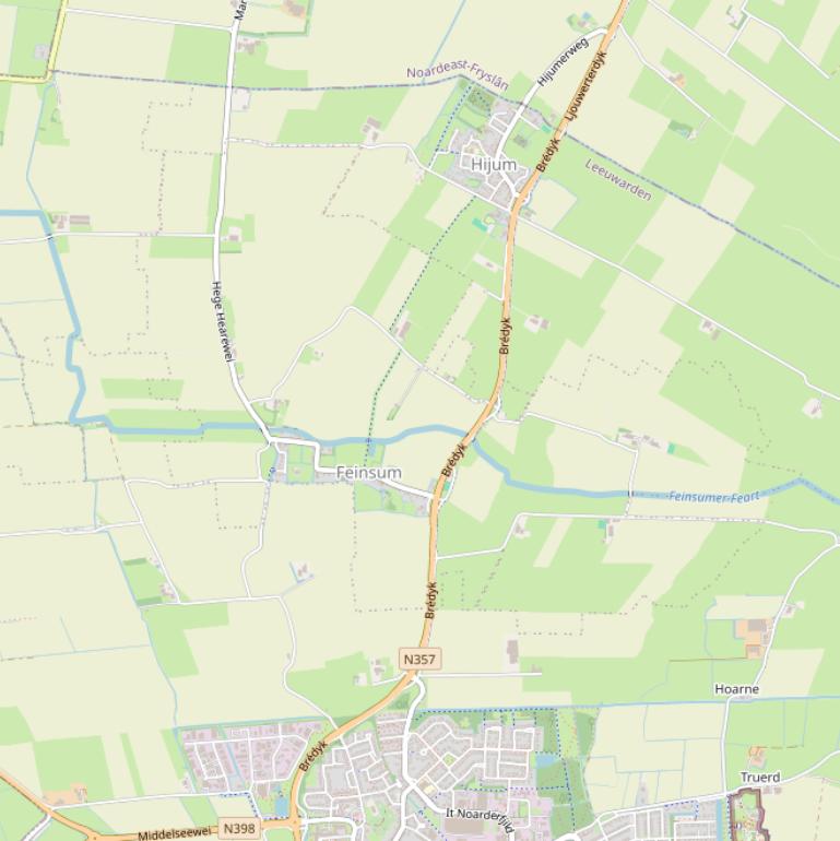 Kaart van  Feinsumer Feart.