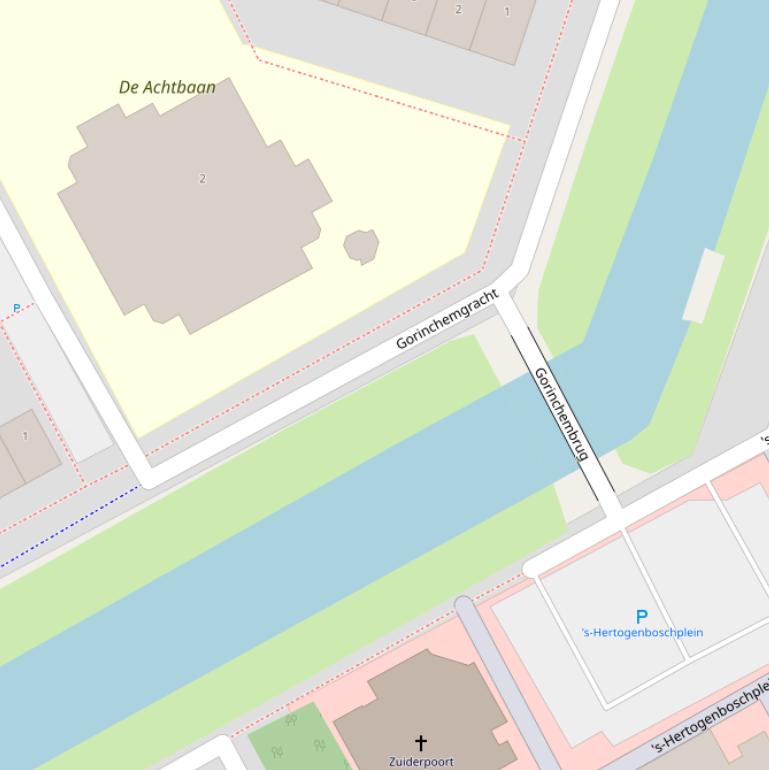 Kaart van de Gorinchemgracht.