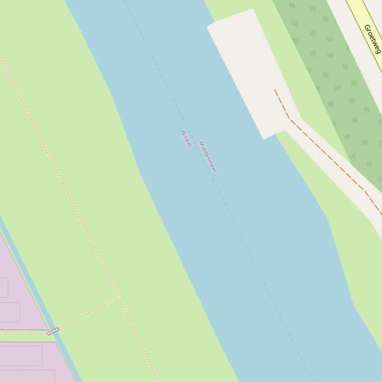 Kaart van  Groetkanaal.