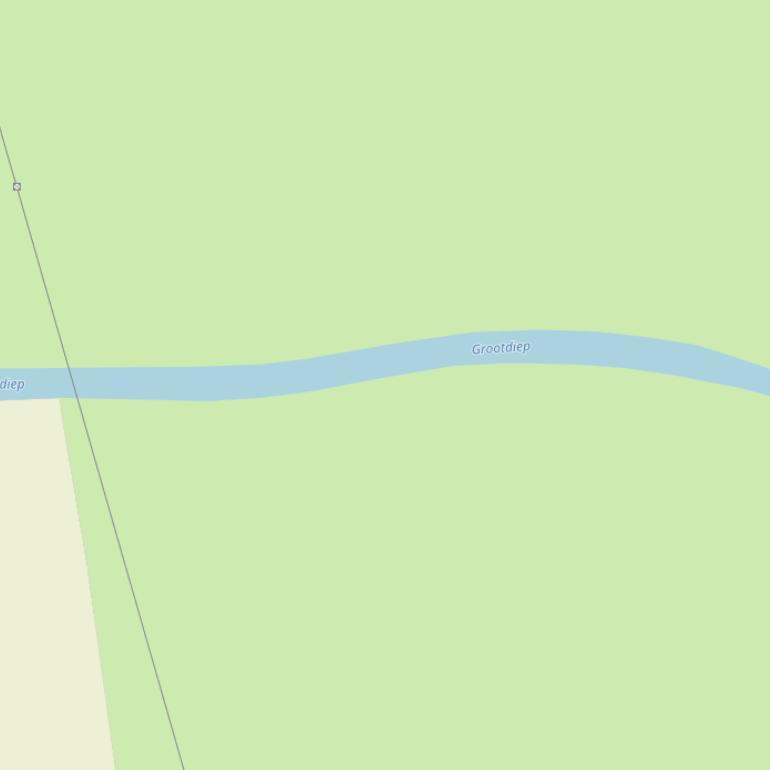 Kaart van  Grootdiep.