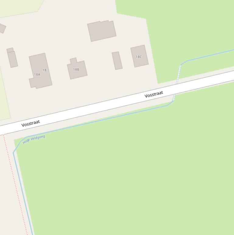 Kaart van  Hoge Veldgang.