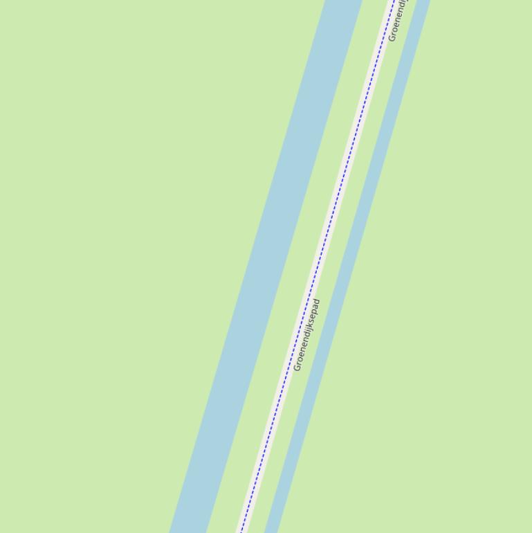 Kaart van  Hoogeveensche Vaart.