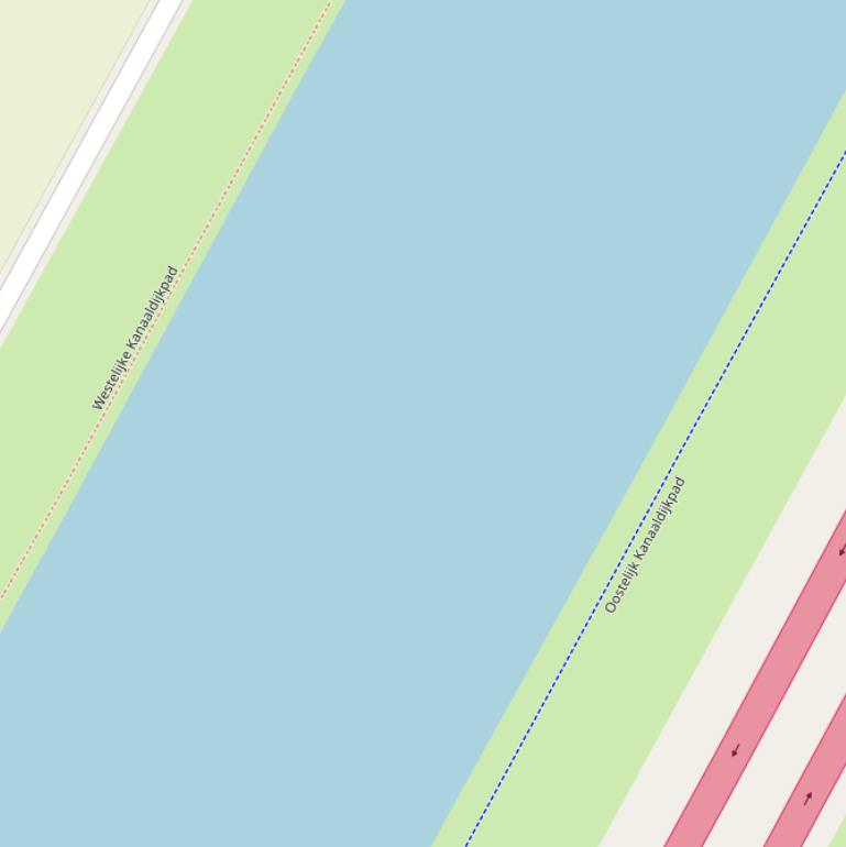 Kaart van  Julianakanaal.