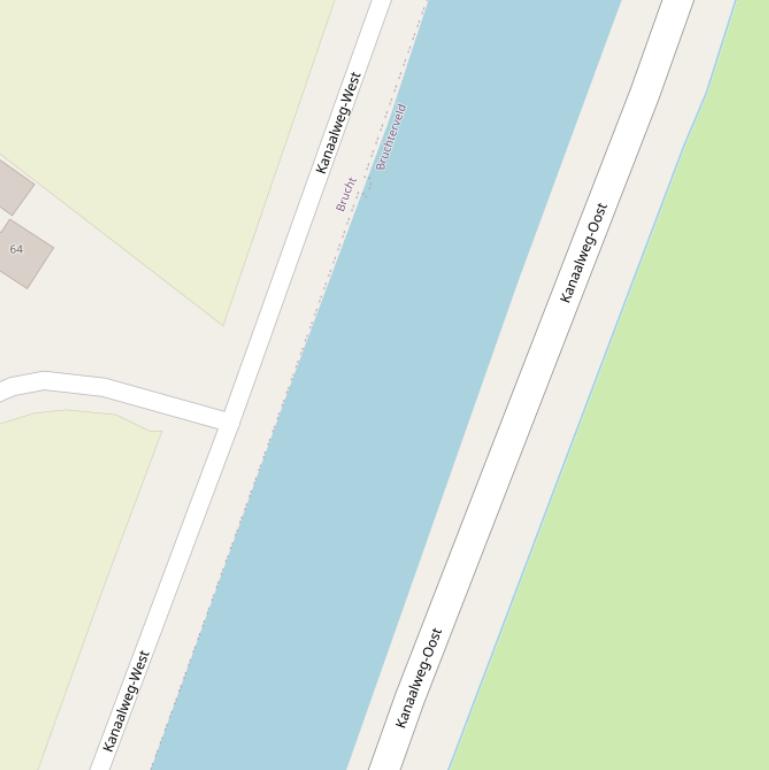 Kaart van  Kanaal Almelo - De Haandrik.