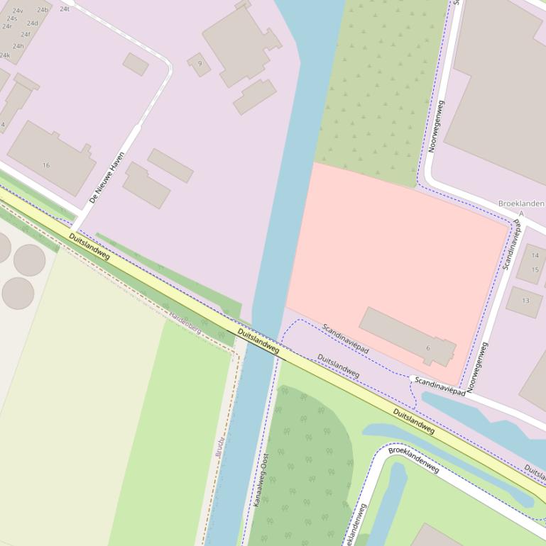 Kaart van  Kanaal Almelo - De Haandrik.