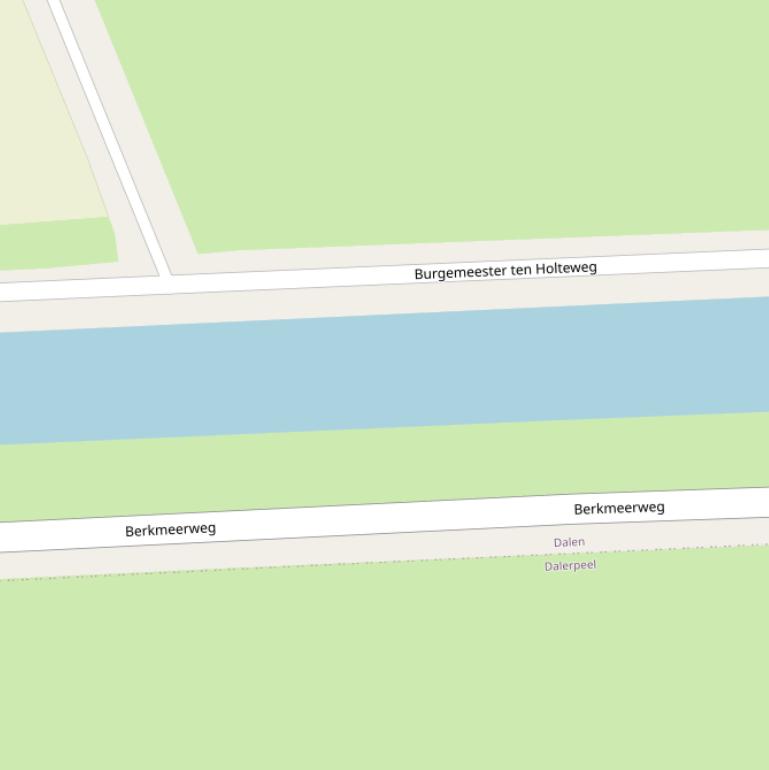 Kaart van  Kanaal Coevorden-Zwinderen.