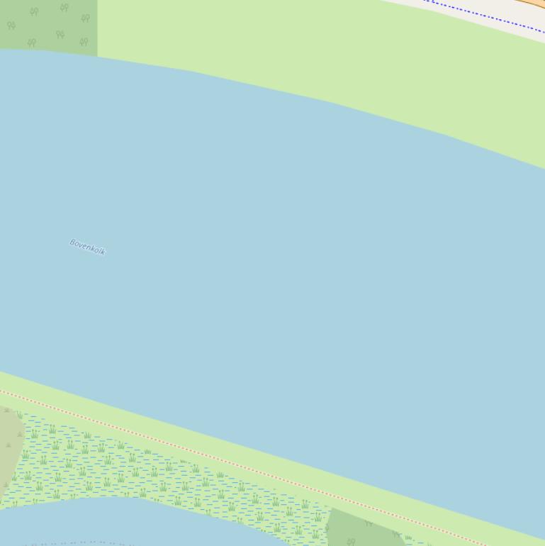 Kaart van  kanaal Schagen-Kolhorn.