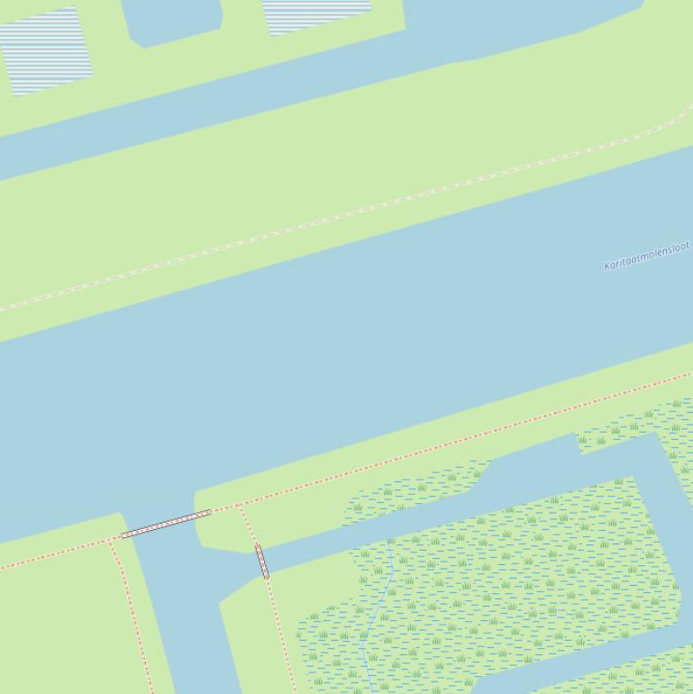 Kaart van  Karitaatmolensloot.