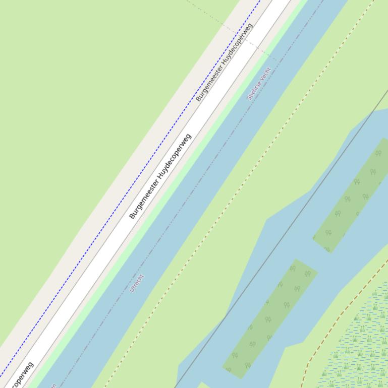 Kaart van  Kerkeindsche Vaart.