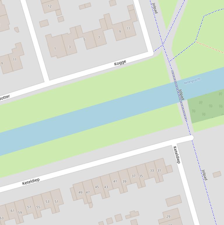 Kaart van de Ketelgracht.