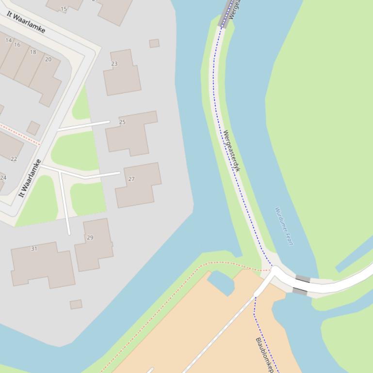 Kaart van  Klampster Feart.