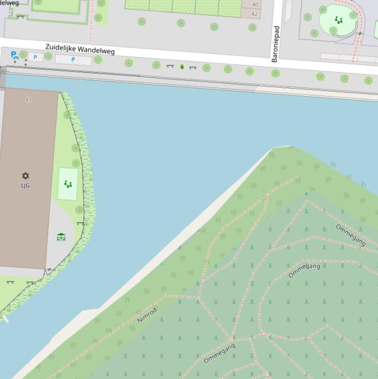 Kaart van  Kleine Wetering.