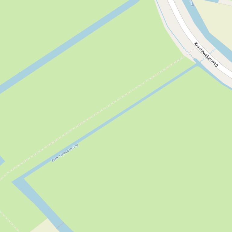 Kaart van  Korte Melmwetering.