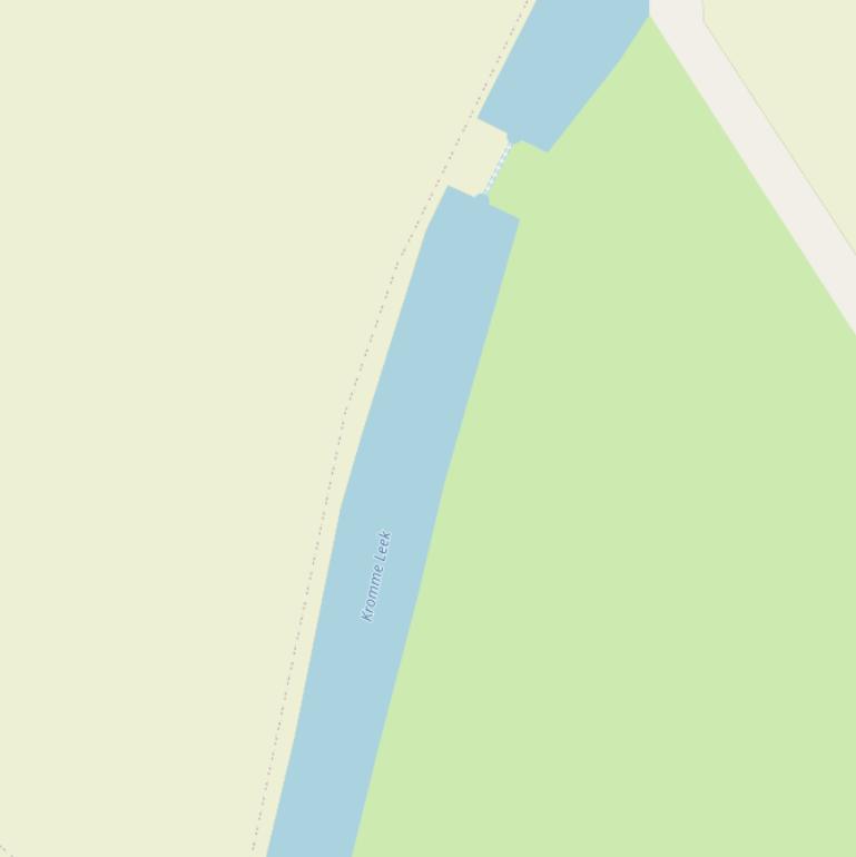 Kaart van  Kromme Leek.