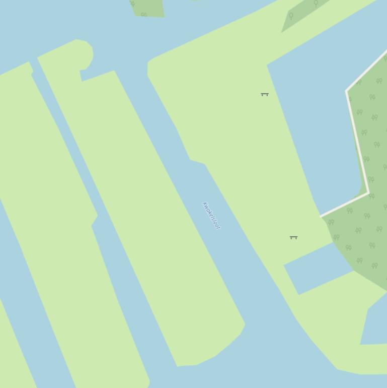 Kaart van  Kwakelsloot.