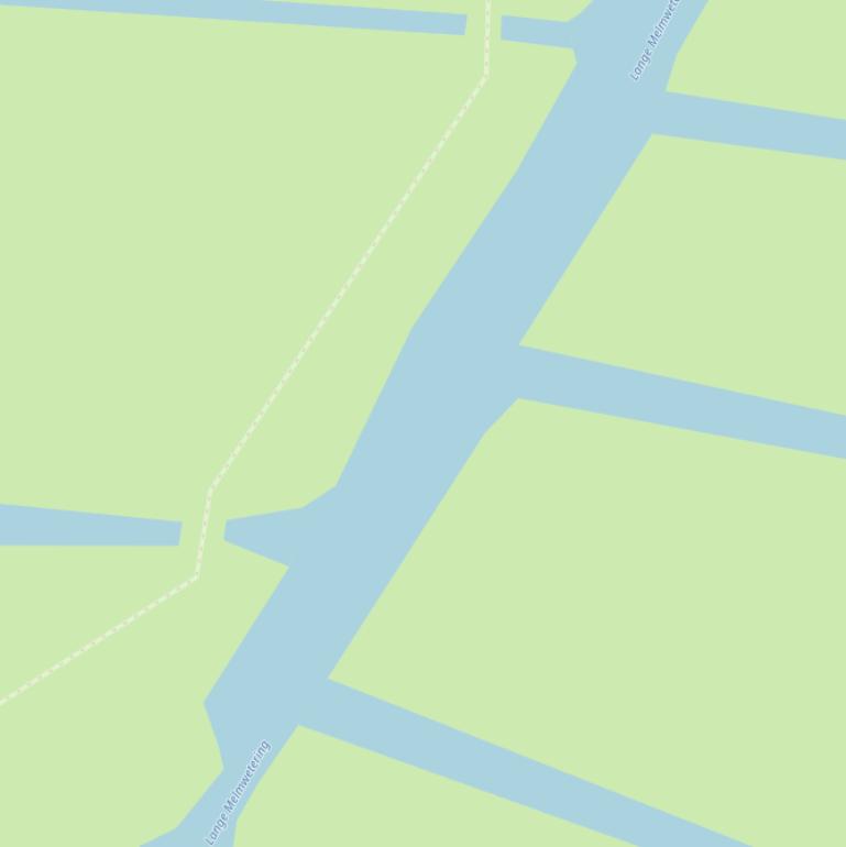 Kaart van  Lange Melmwetering.