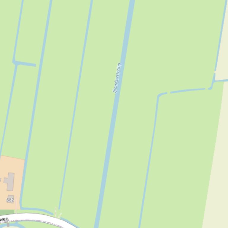 Kaart van  Lange Vliet.