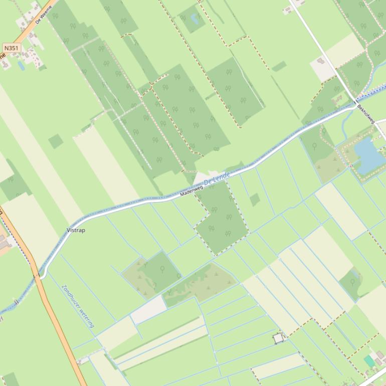 Kaart van  Lende De.