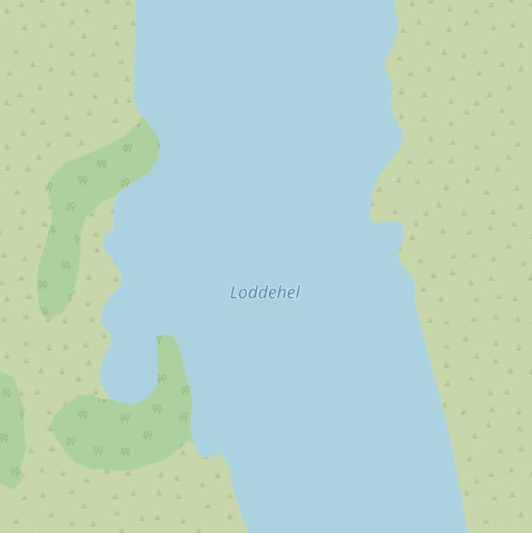 Kaart van  Loddehel.