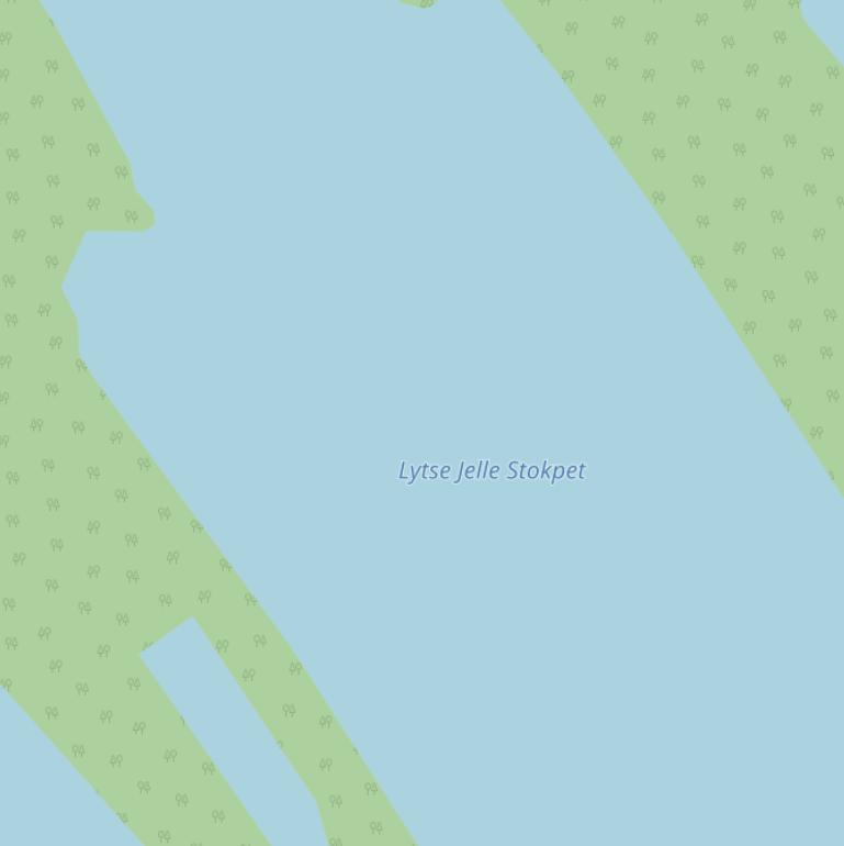 Kaart van  Lytse Jelle Stokpet.