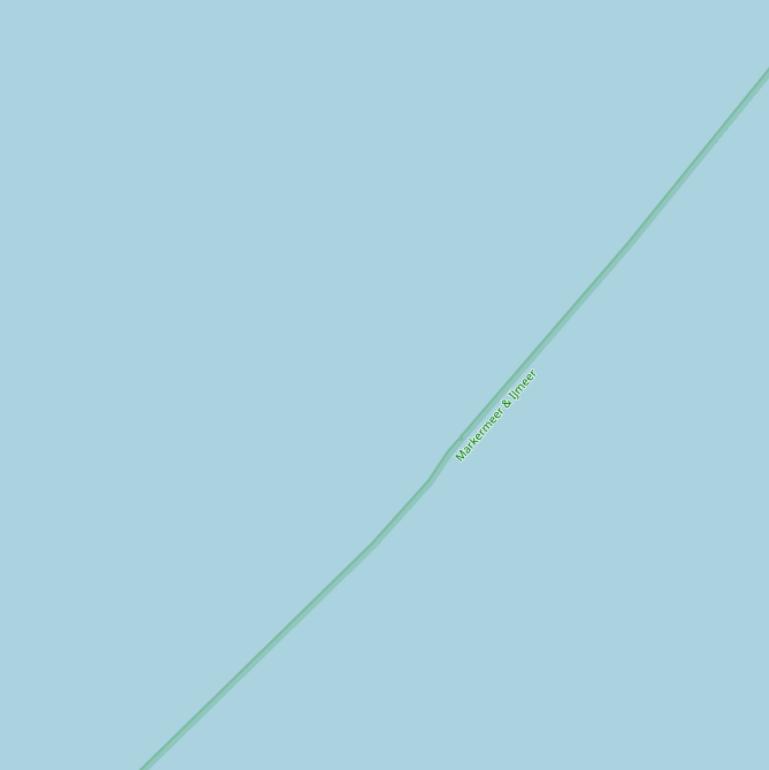 Kaart van  Markermeer.