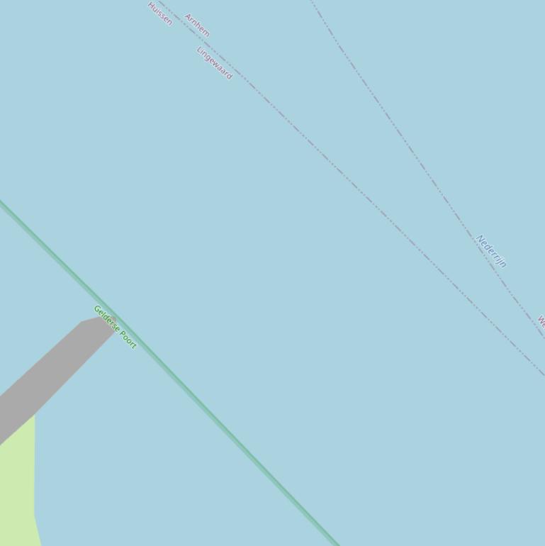 Kaart van  Neder-Rijn.