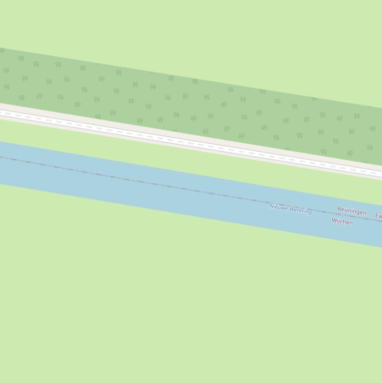 Kaart van  Nieuwe wetering.