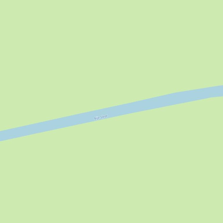 Kaart van  Nije Sleat.