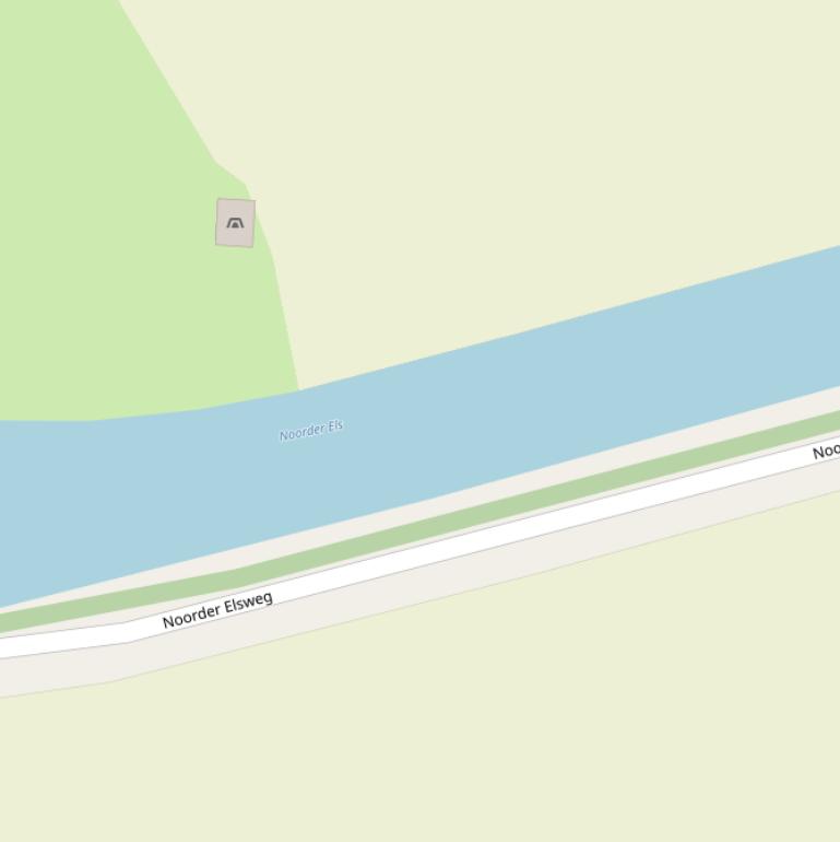 Kaart van  Noorder Els.