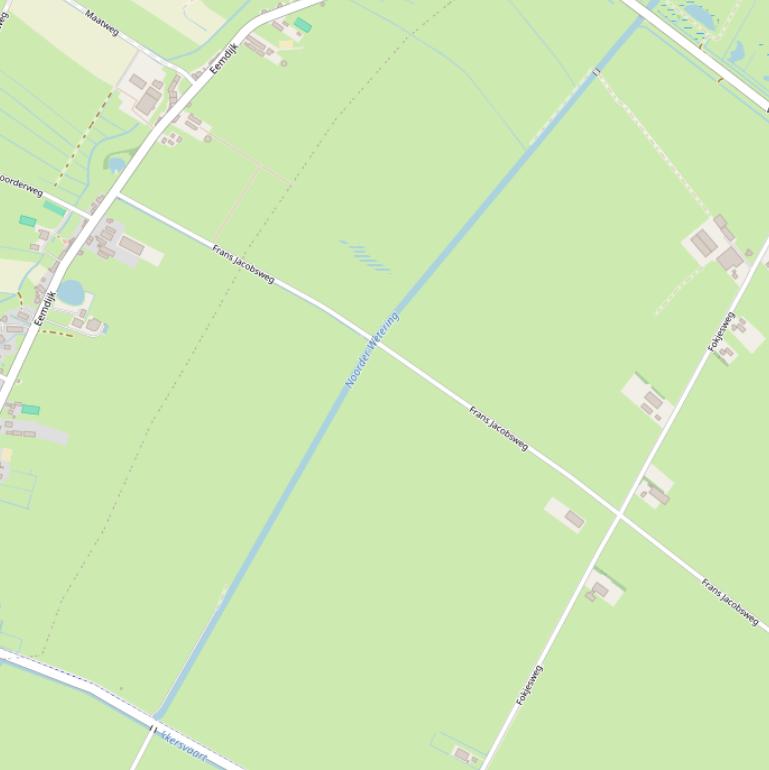 Kaart van  Noorderwetering.