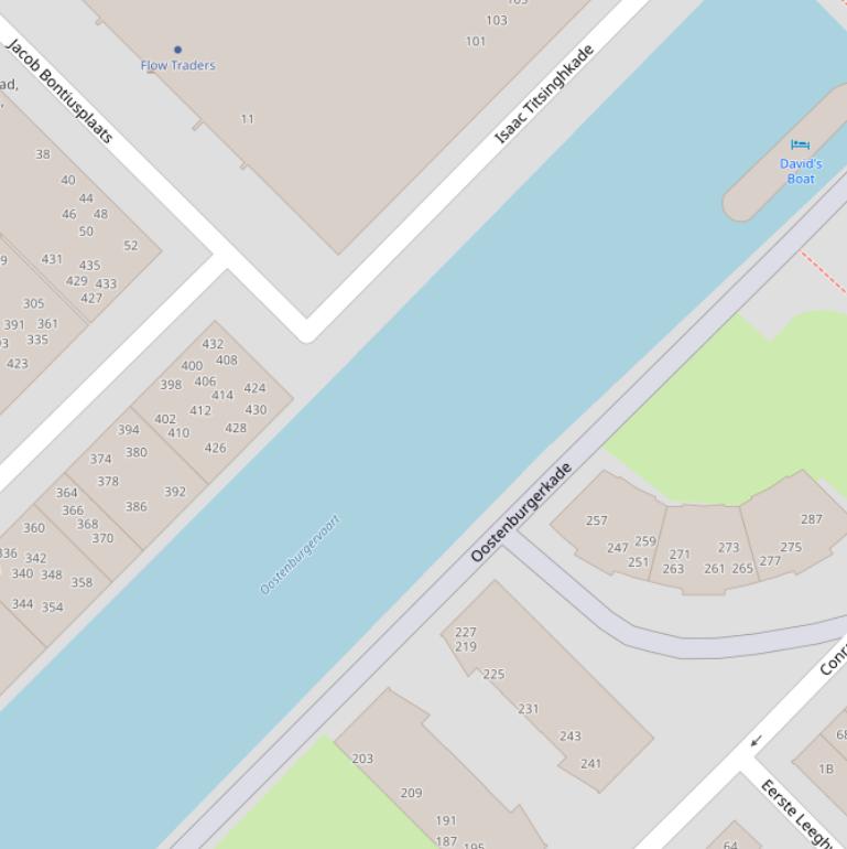 Kaart van  Oostenburgervaart.