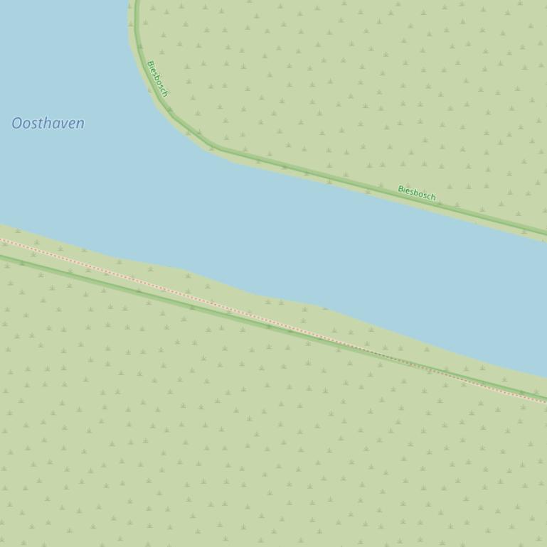 Kaart van de Oosthaven.