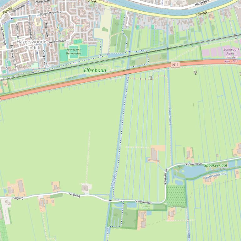 Kaart van  Oostvaart.