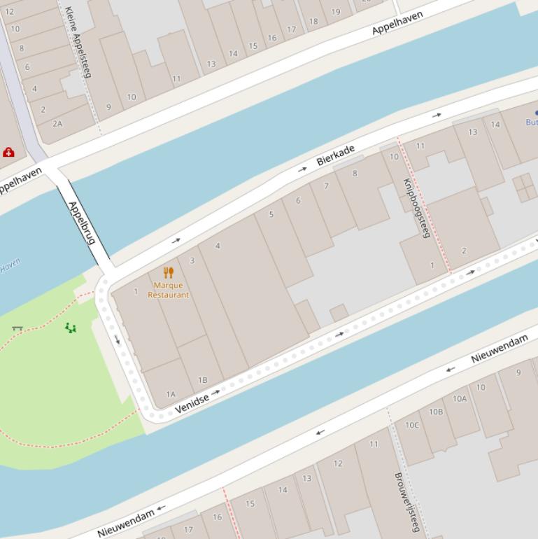 Kaart van  Oude Haven.