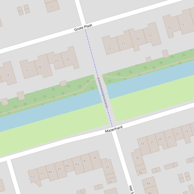 Kaart van de Oudste gracht.