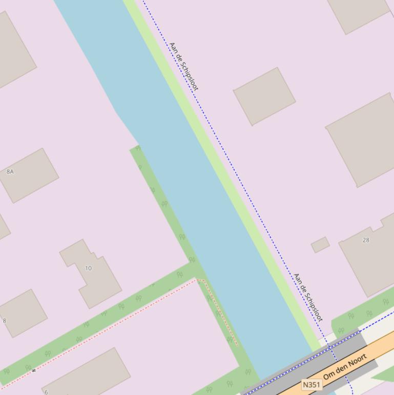 Kaart van  Schipssloot.