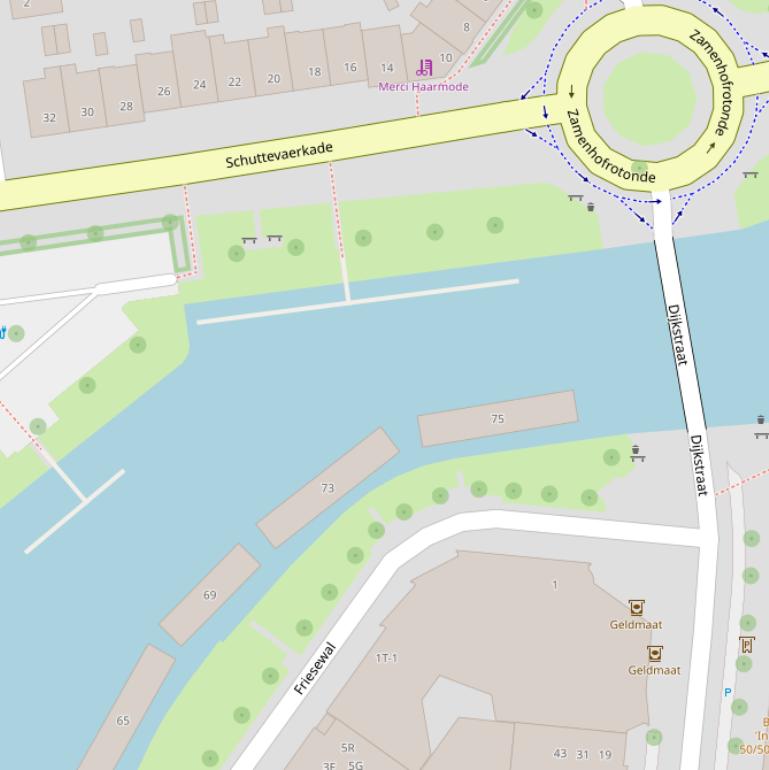 Kaart van de Schuttevaerhaven.