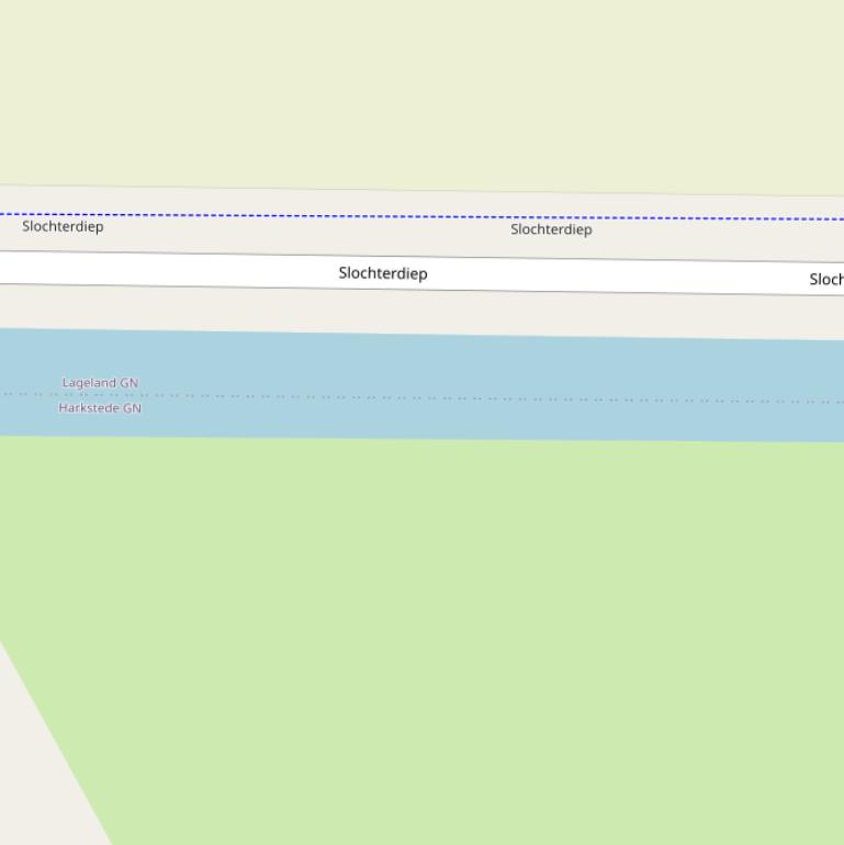 Kaart van  Slochterdiep.