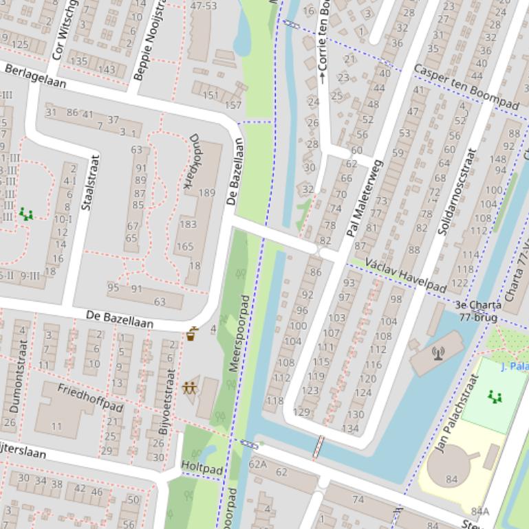 Kaart van  Stoomsloot.