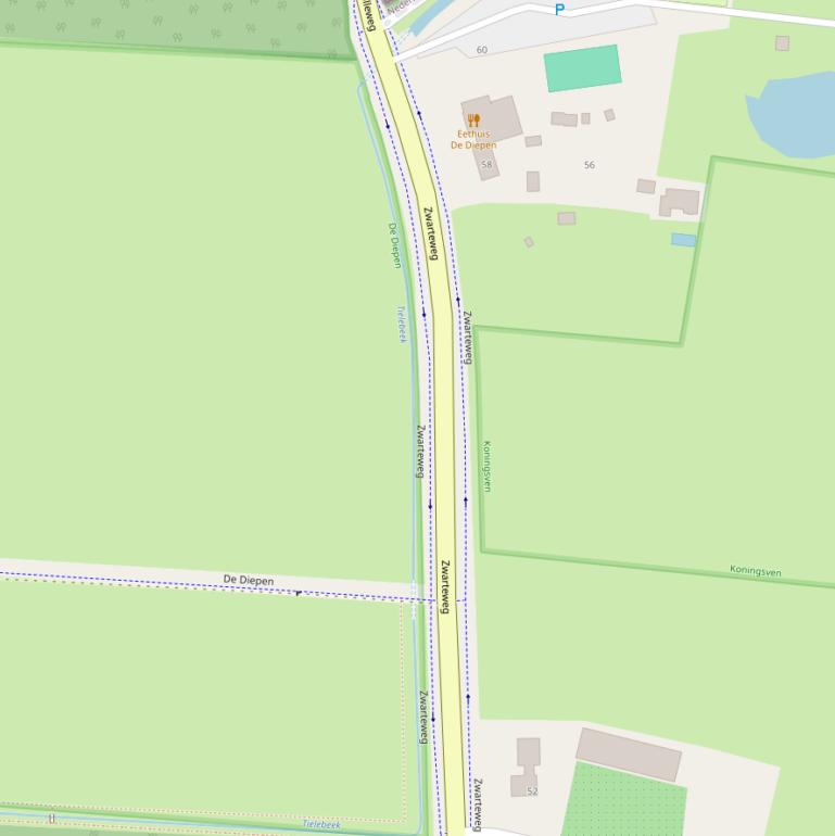 Kaart van  Tielebeek.