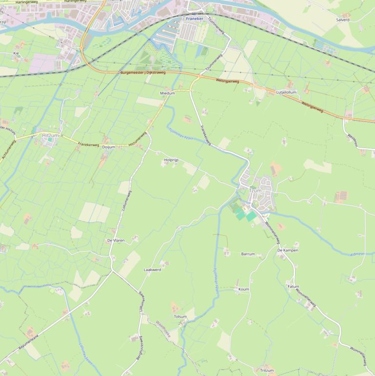 Kaart van  Tsjommer Feart.