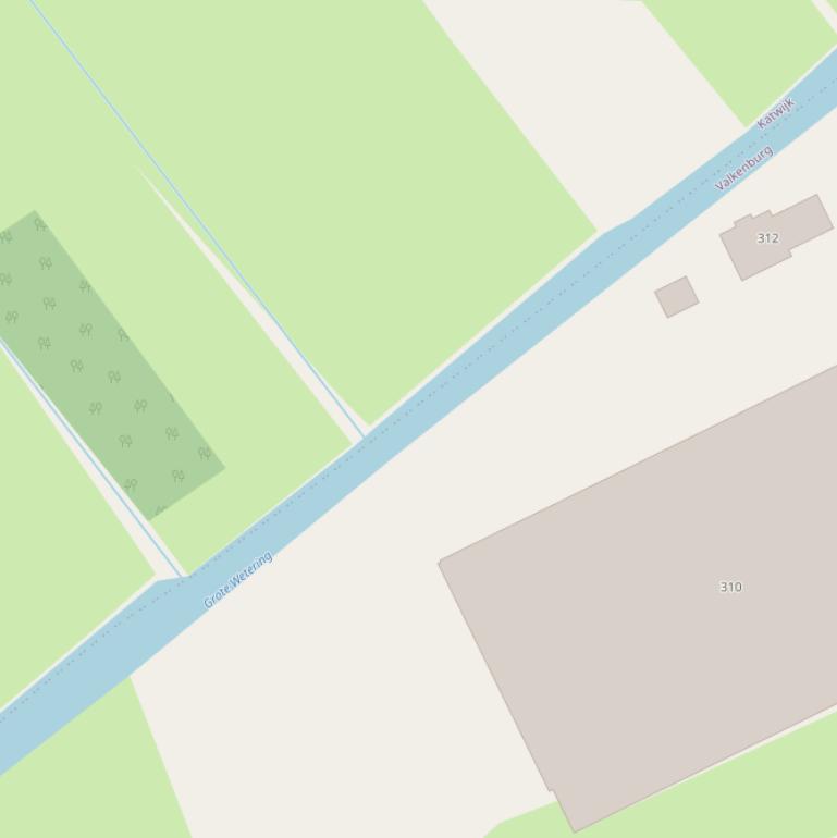 Kaart van  Valkenburgschewatering.